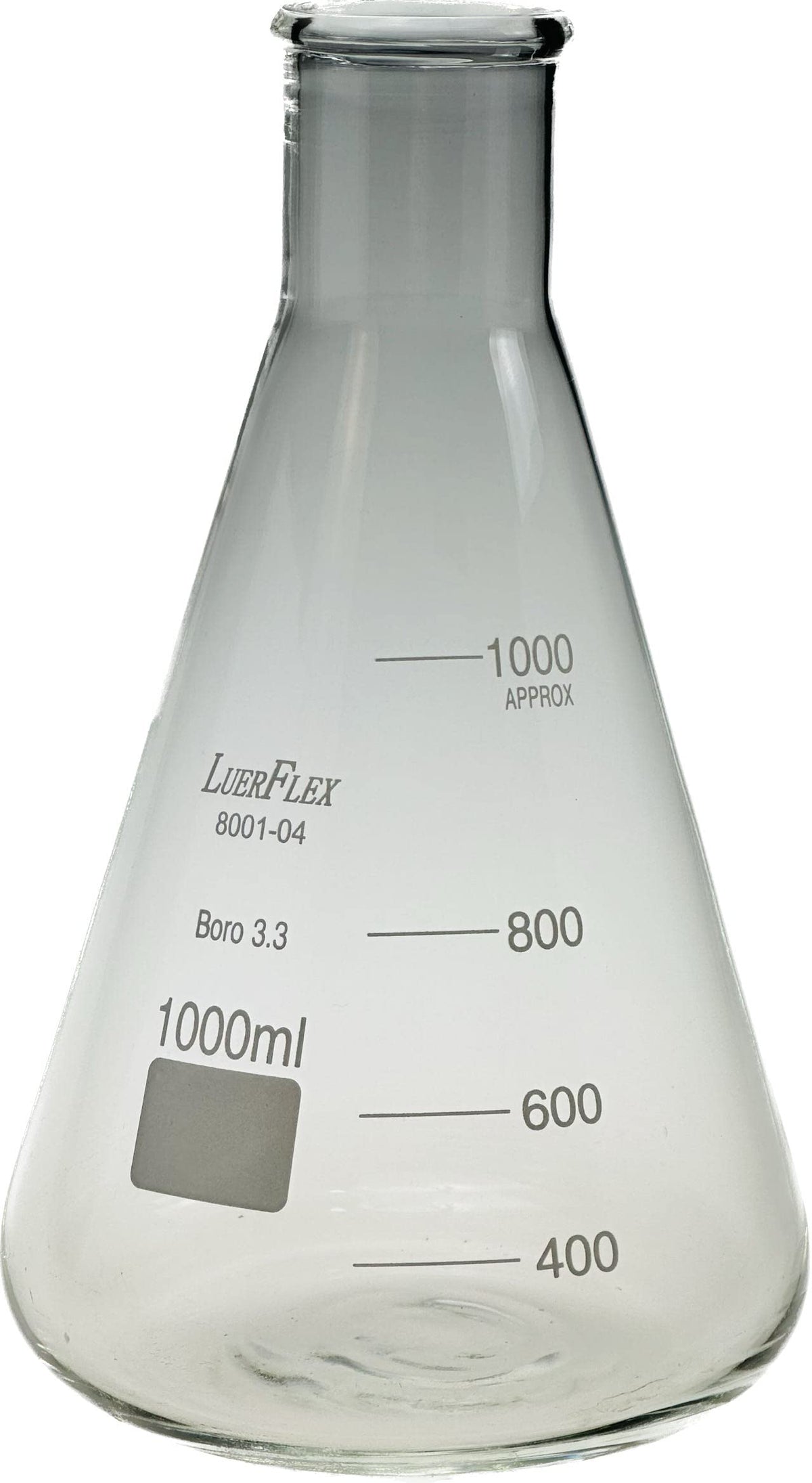1000ML 32OZ Erlenmeyer Flask Borosilicate Glass Pack of 1
