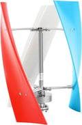 400W Wind Turbine Generator Kit, 24V 3-Blade Vertical Axis Generators, Electromagnetic Portable Vertical Helix