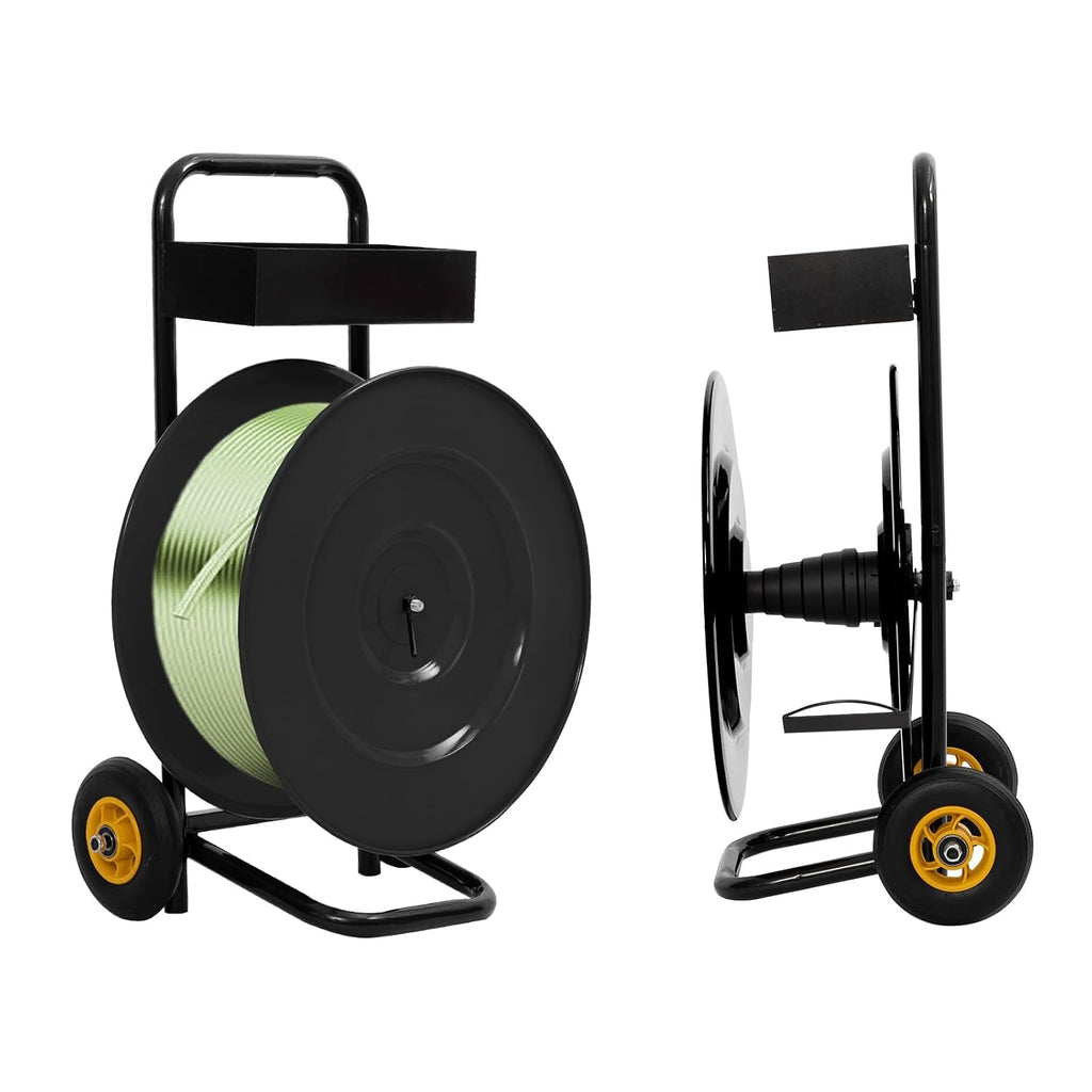 Heavy Duty Strapping Cart Dispenser for 16" Core with Wheels