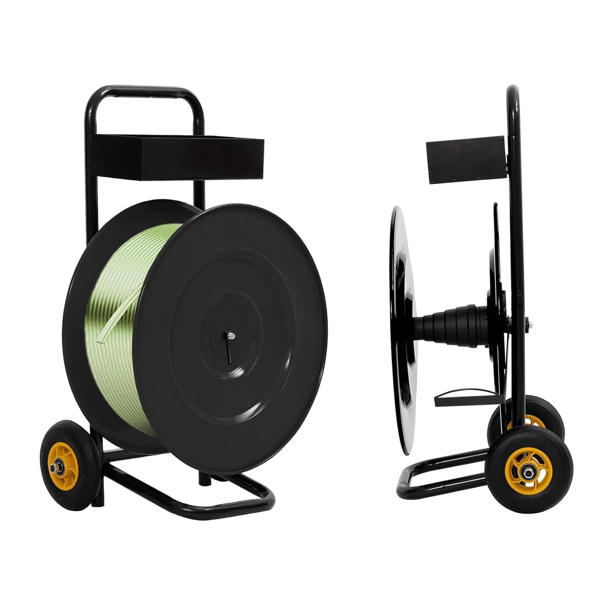 Heavy Duty Strapping Cart Dispenser for 16" Core with Wheels