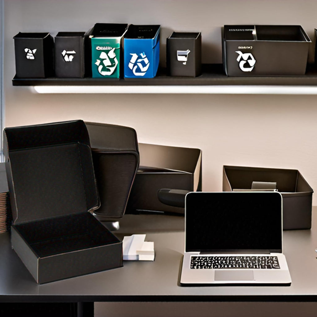 Black Shipping Boxes 12x9x3 Inches, 20 Pack