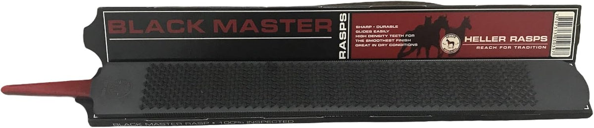 Black Master Hoof Rasp, Case Hardened Steel, 42.5 x 4.3 x 0.5 cm, 1.4 pounds