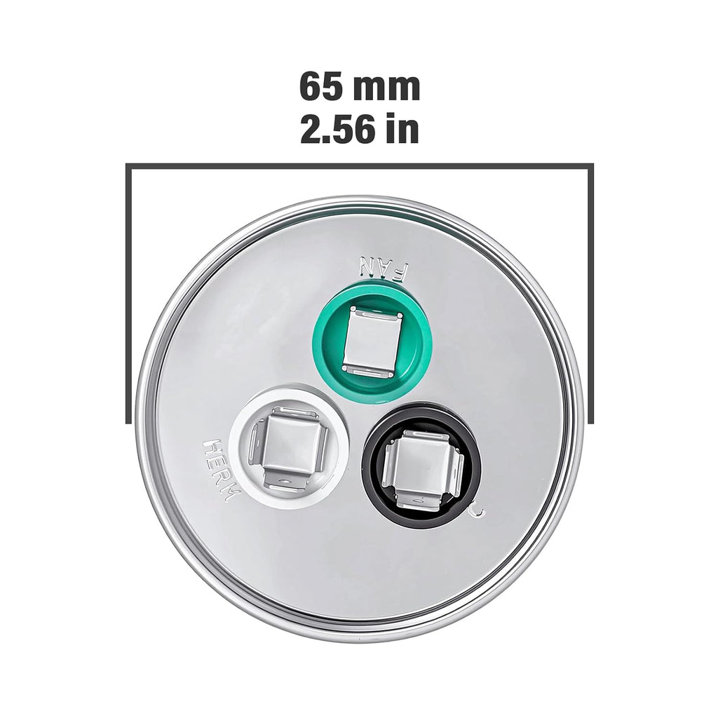45/5uF 45/5MFD AC Capacitor CBB65B 45 5 uF MFD 45+5uF 370V/440V Round Dual Run Start A/C Capacitors ±6% 370VAC 440VAC for Air Conditioner