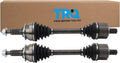 TRQ Front 2 Piece CV Axle Shaft Assembly Set