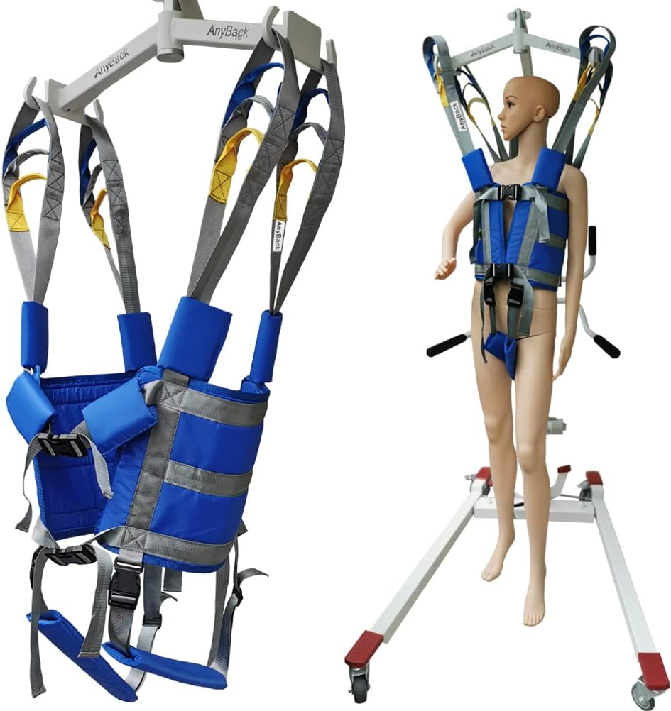 Patient Lift Sling Medical Aid Standing Transfer Belt Walking Strap Heavy Duty Carrier Fold Up Full Body Get Up Sit