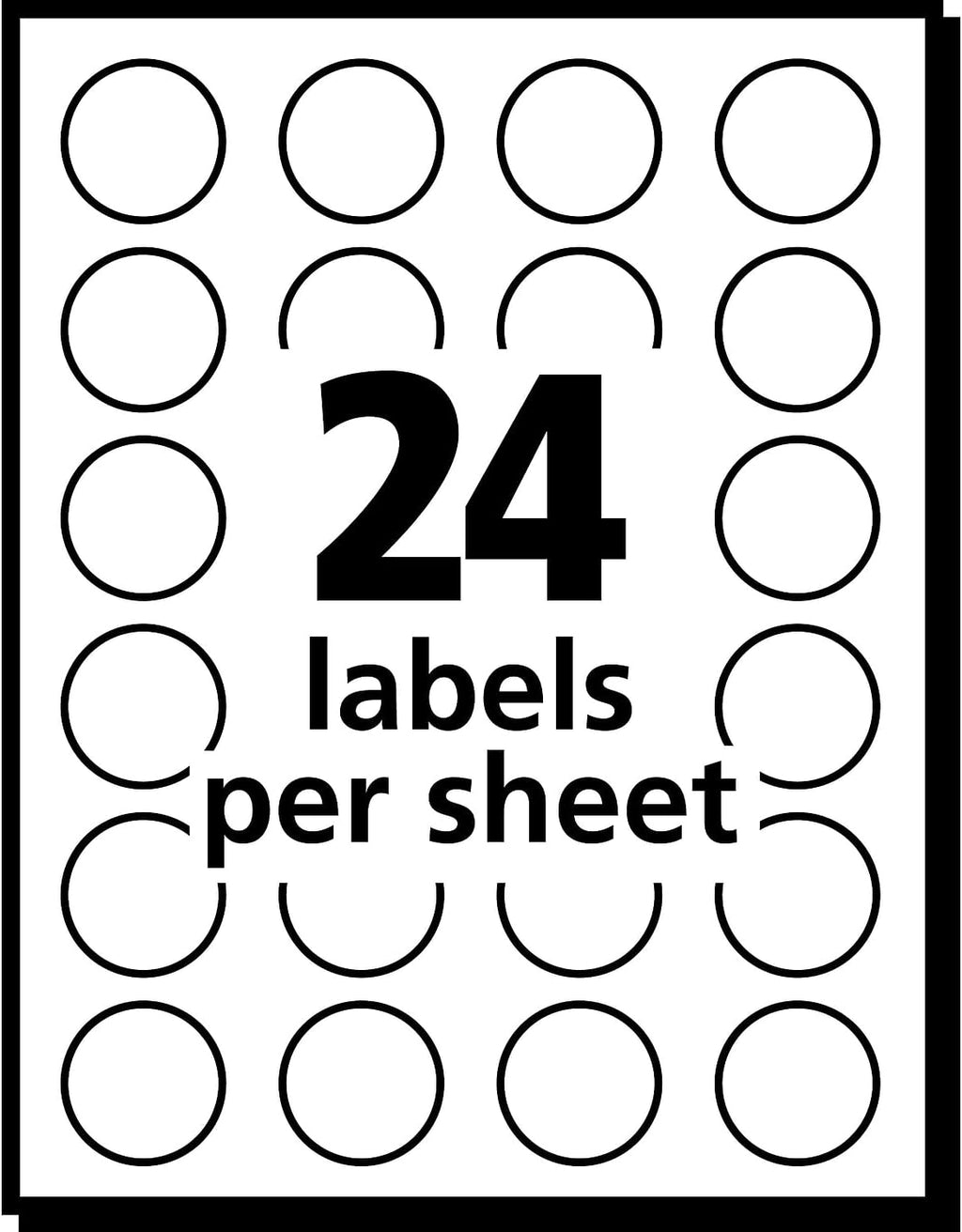05462 Removable Labels, 3/4-Inch Round, 1008/PK, Yellow