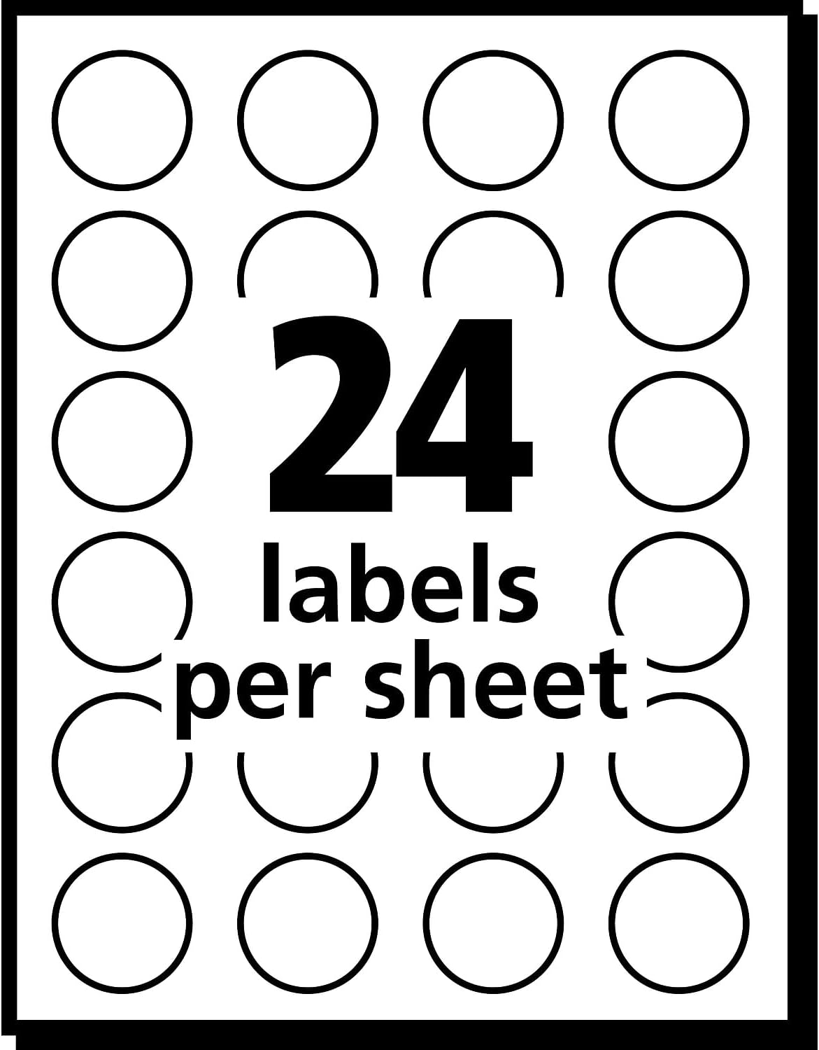 05462 Removable Labels, 3/4-Inch Round, 1008/PK, Yellow