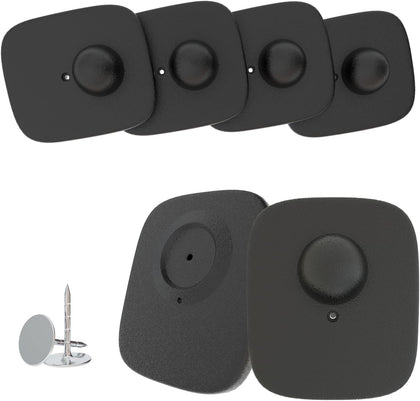 Clothes Anti-Theft Security Tags, 8.2mhz System Chip-Matched Retail Security System Sensors, Square Hard Clothes Tags