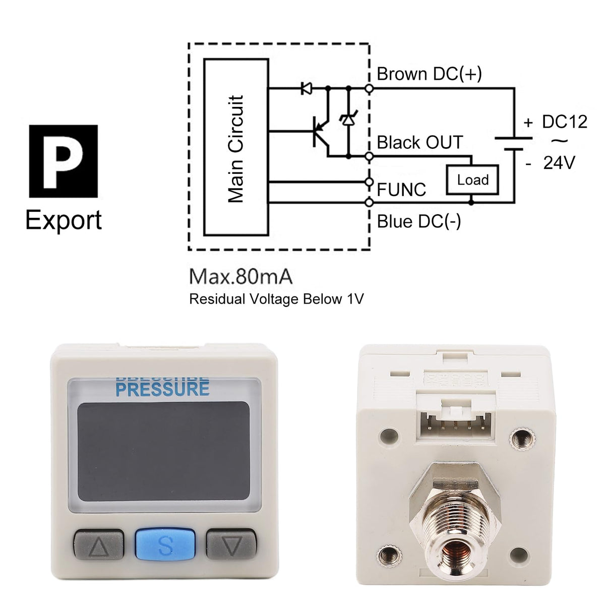 Digital Pressure Switch Controller, Air Pressure Regulator Valve