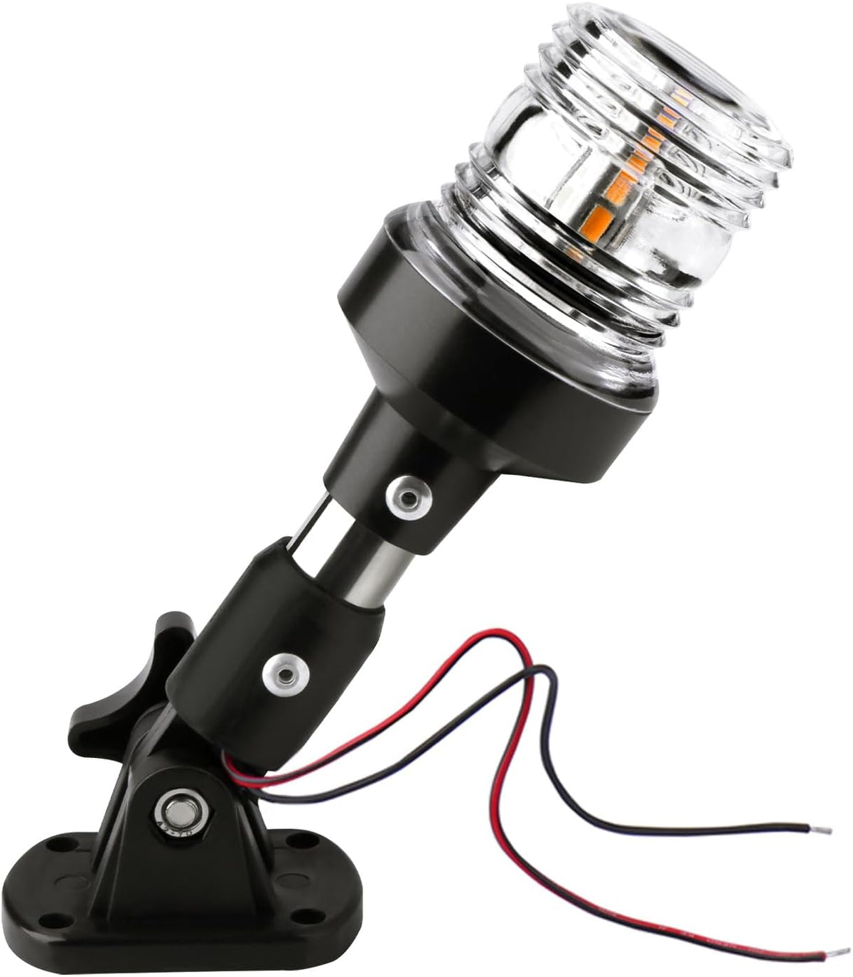 marinexplore Boat Stern Light 6''，White LED Anchor Light,Bimini Top Lights
