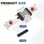 uxcell MGN12 100mm Linear Sliding Rail Guide Linear Motion Guideway
