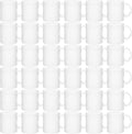Set of 36 Sublimation Blanks Dishwasher White Ceramic Coffee Mugs 11oz Blank Ceramic Classic Drinking Cup Mug For