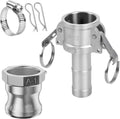 316 Stainless Steel 1" Camlock Fitting, Barb Camplug and NPT Female Thread