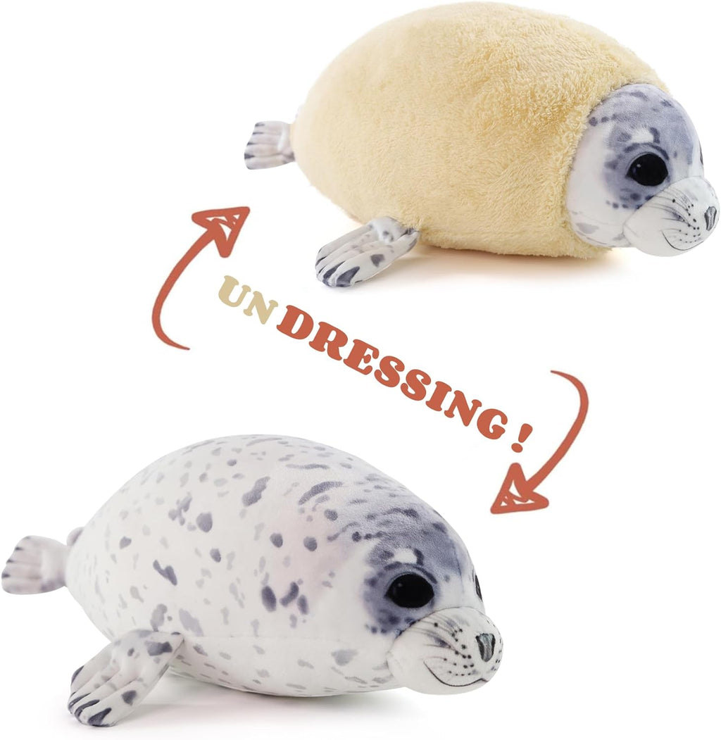 Furvana Chubby Blob Seal Pillow Soft Plushies (Medium 20")