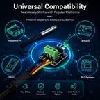 DS18B20 Waterproof Temperature Sensor Probe Moudle Kit Stainless Steel Probe for Raspberry Pi, 5 pcs, 1 Meter
