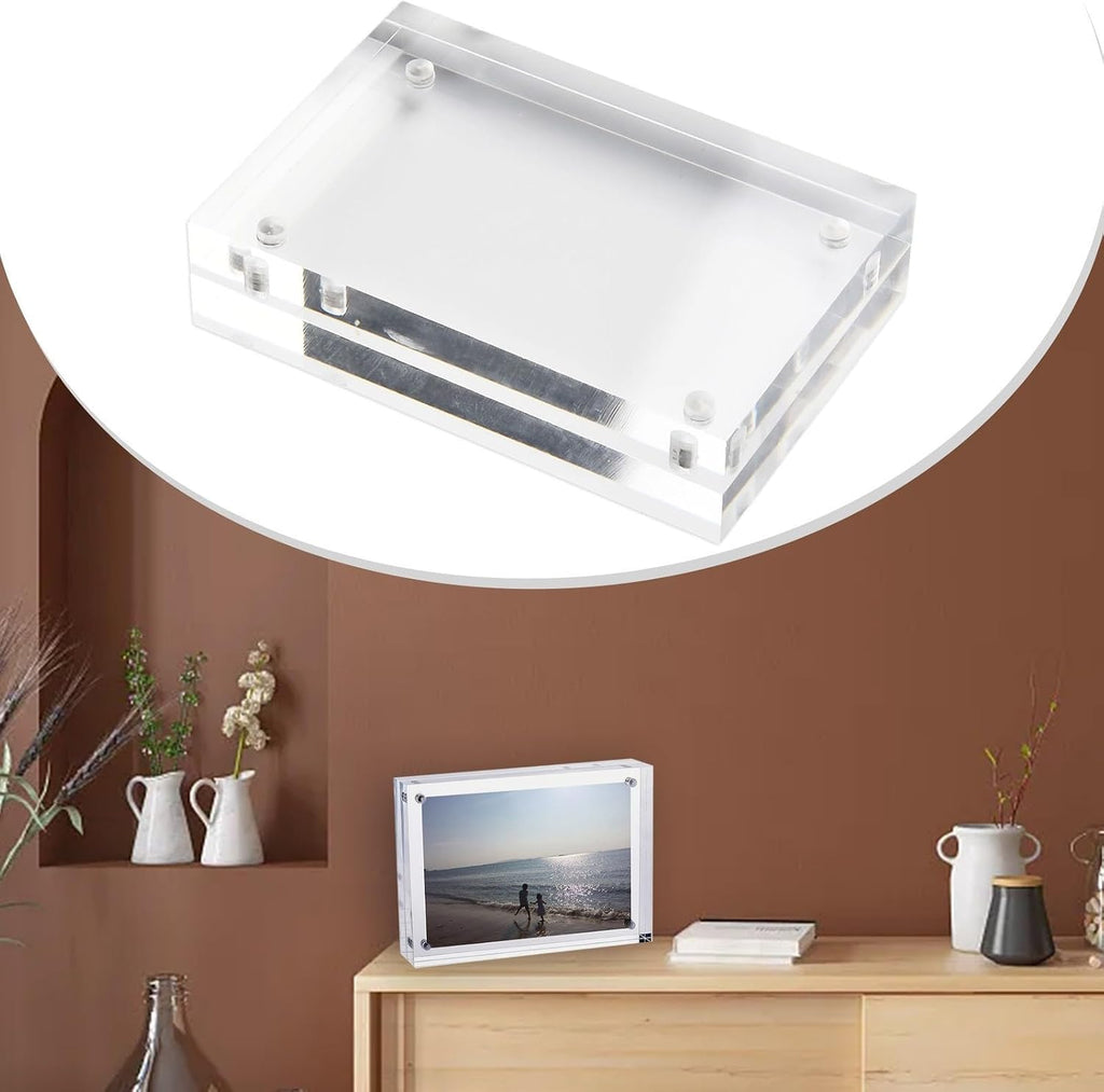 Acrylic Sign Holder, Poster Double-Sided Display Stand For Countertops, Acrylic Stands For Display In Offices