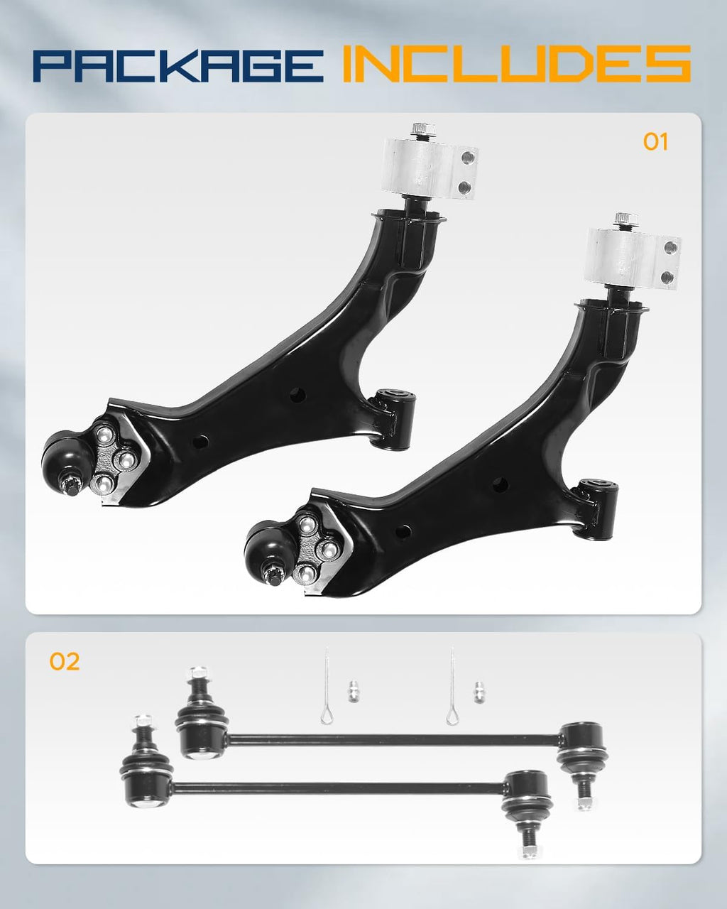 4Pc Control Arms with Ball Joints Fit for Chevy Equinox 2010-2017