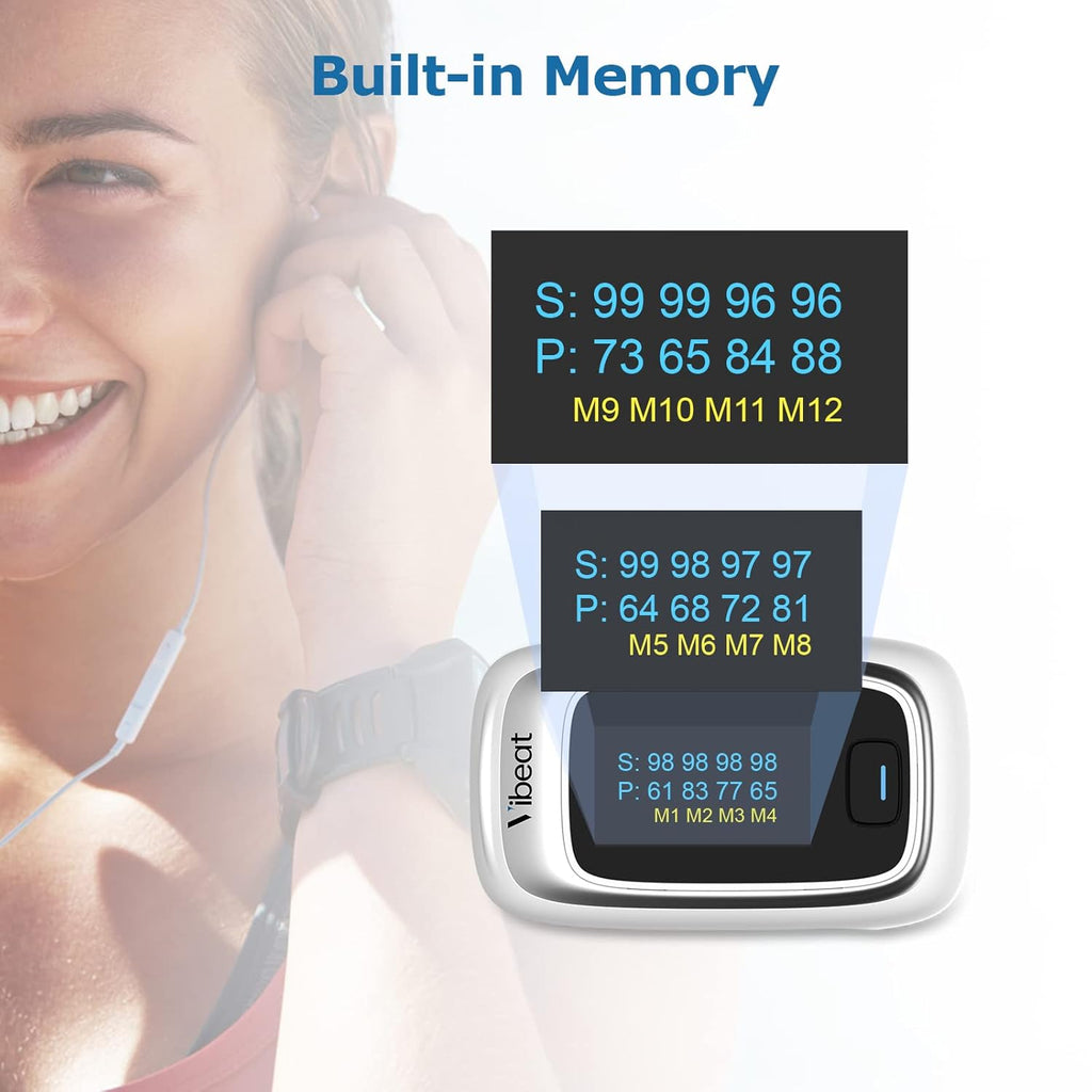 Fingertip Pulse Oximeter, Blood Oxygen Saturation Monitor| O2 Meter, Portable SPO2 & Pulse Rate Monitor, Batteries