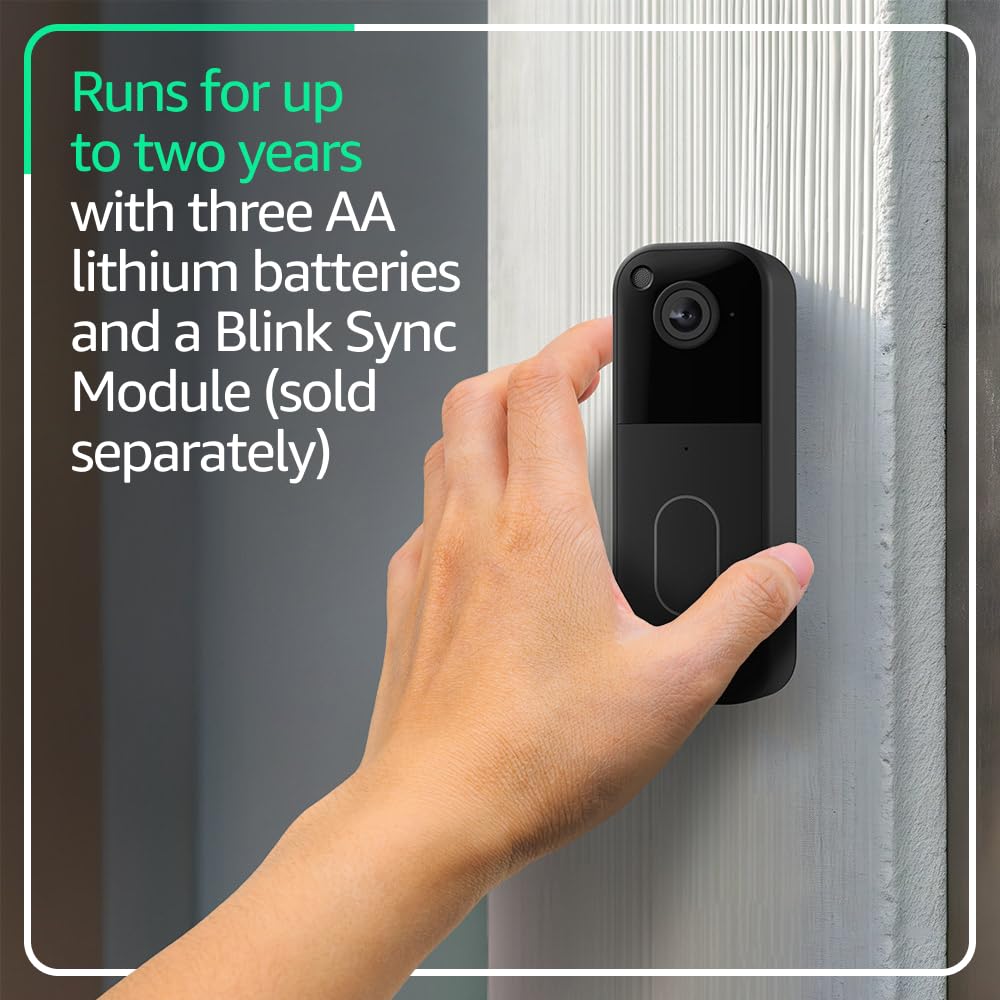 Video Doorbell – Head-to-toe HD view, two-year battery life, and simple setup. Required Sync Module not included –