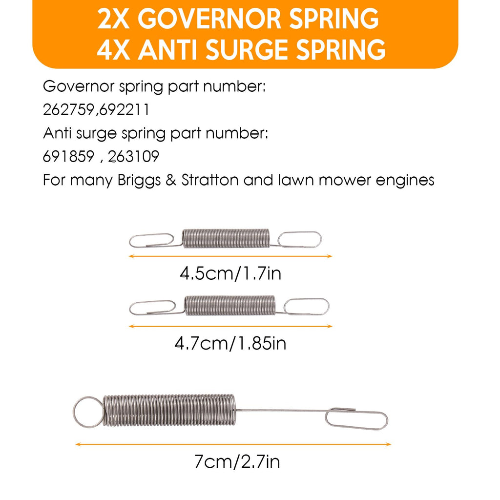Kaberalty 36 Pack Throttle Return Springs for Honda Briggs Engine