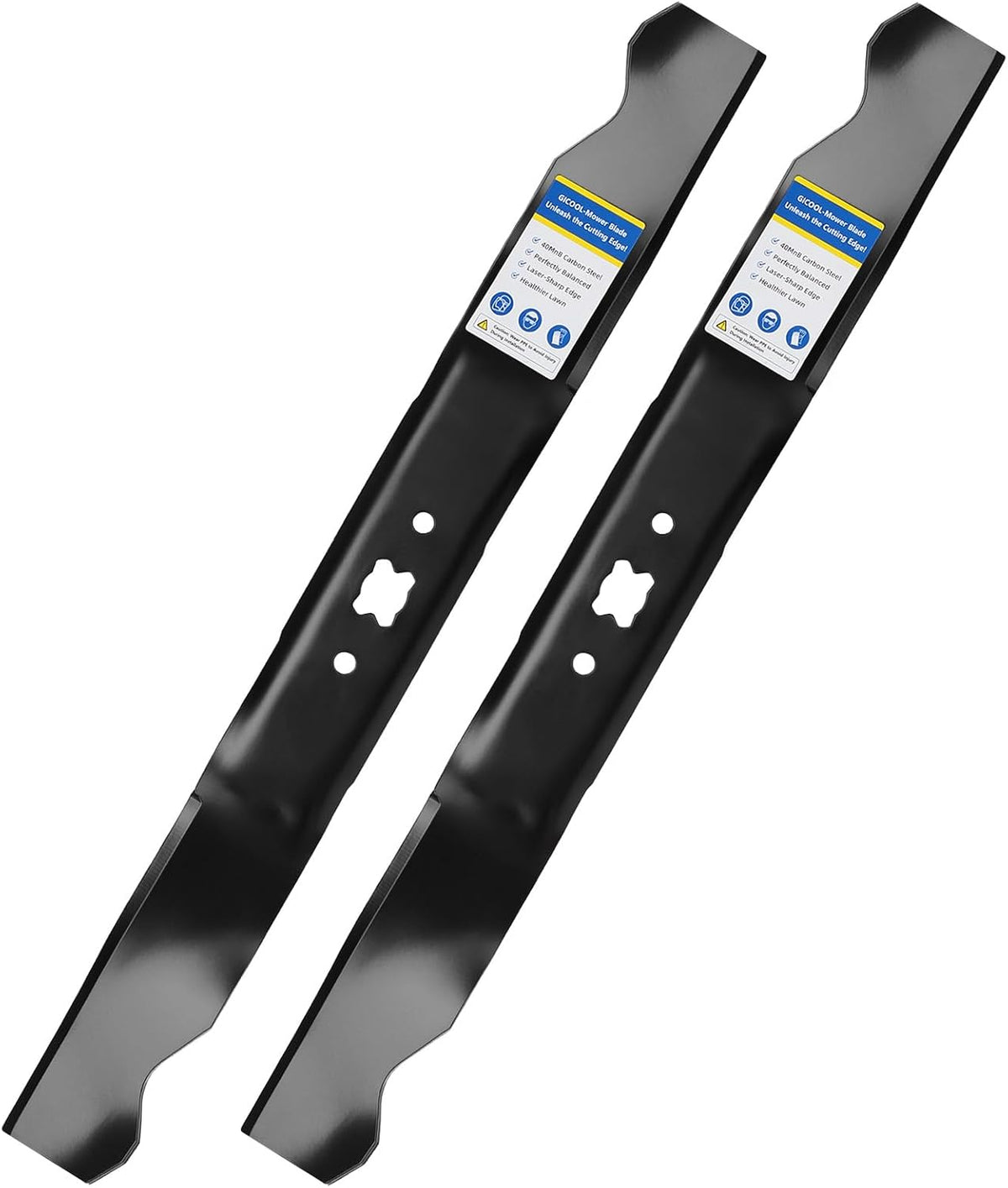 GICOOL 942-0741A 21 Inch Mower Mulching Blades for Troy Bilt MTD, 2 Pack