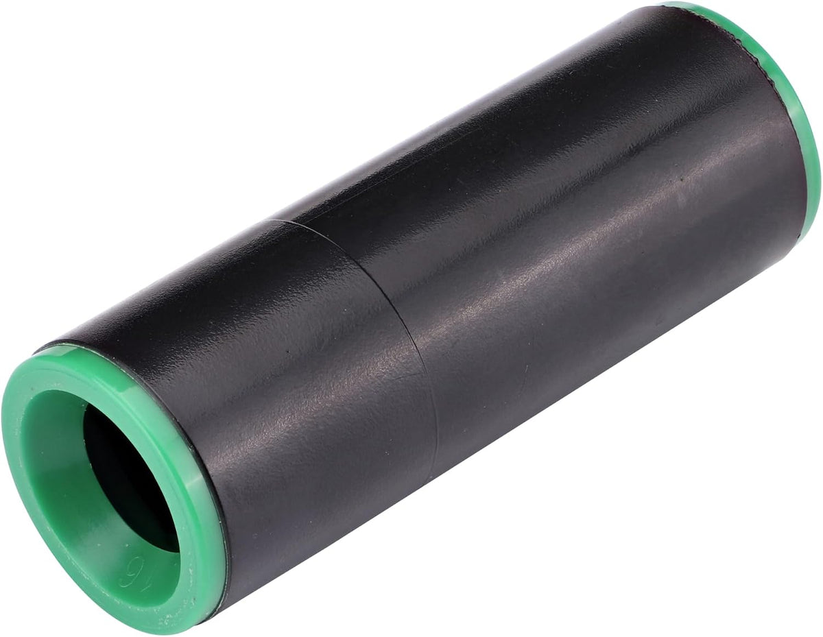 Raindrip 344G00UB Compression Coupling, 1/2-Inch, Drip Irrigation Fitting for Supply Tubing & Dripline, 1-Pack, Black