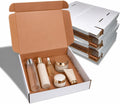 Corrugated Shipping Boxes 12x9x4Inches, 30Pack Kraft Cardboard Literature Mailers, Durable Small Business Mailing