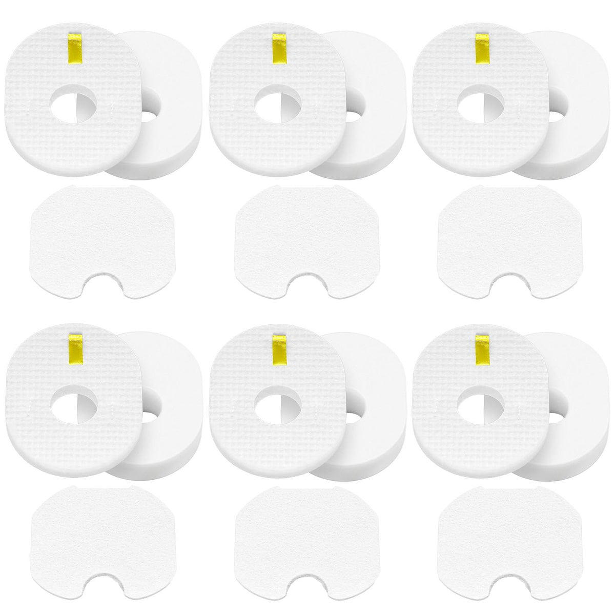 6 Sets Filter Replacement for Shark Rocket Vacuum HV300 HV301 HV302 HV310
