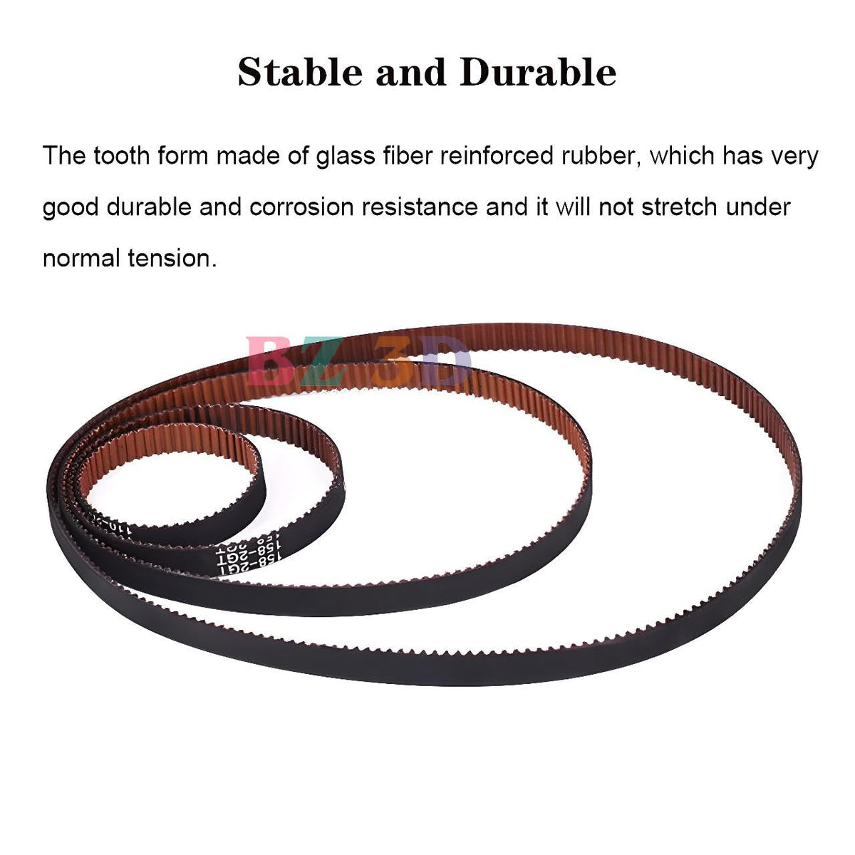 10 X 200mm GT2 Timing Belt,6mm Width GT2 Closed Loop Belt,Upgrade Nylon Tooth Surface Non-Slip Version for 3D Printer,CNC.