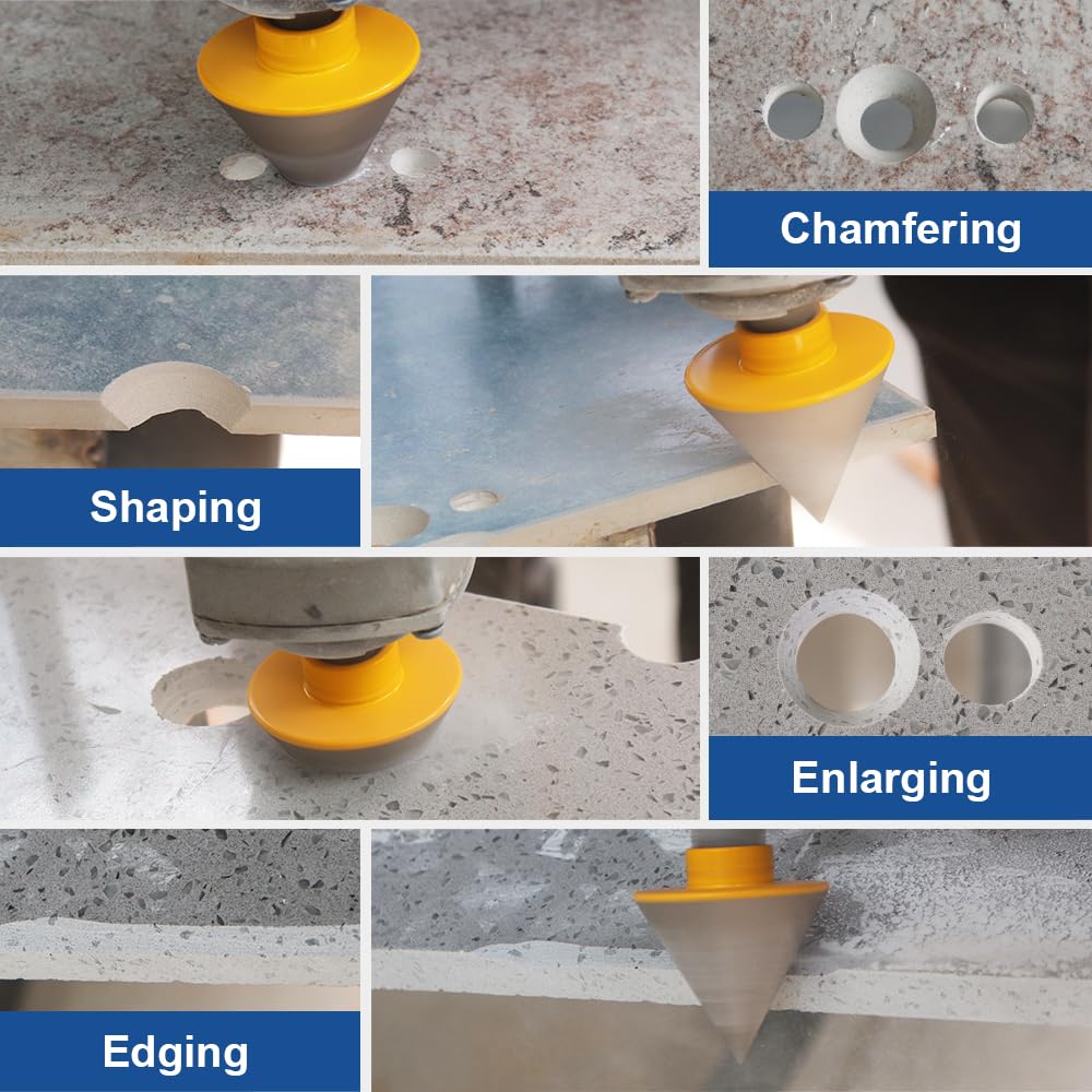 HIGHDRIL 2"Diamond Beveling Chamfer Bits for Marble Porcelain Tiles Granite