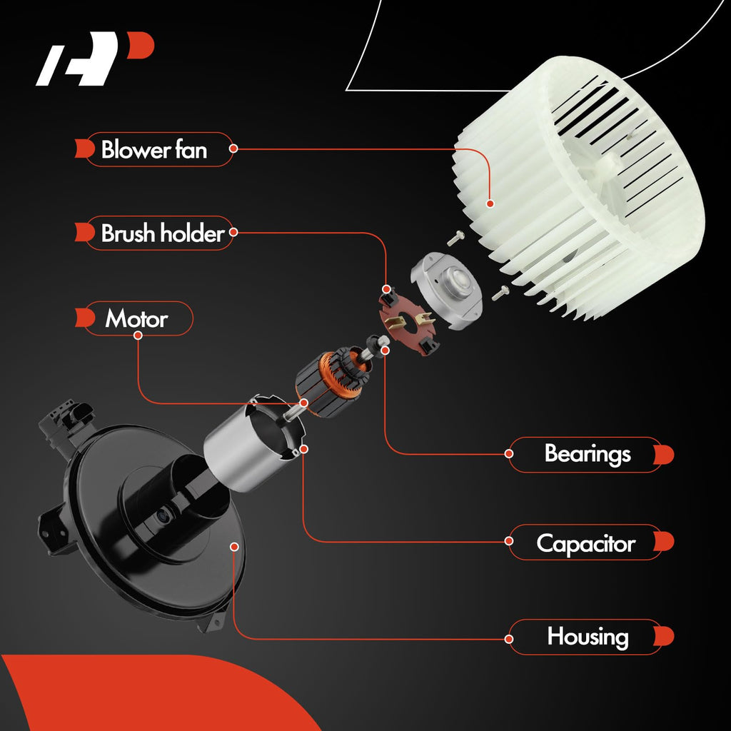 A-Premium Front HVAC Heater Blower Motor with Fan Cage