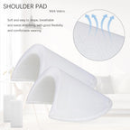 4 Pairs No-Sewing Shoulder Pads Self Adhesive Sponge Shoulder Pads Non Slip Shoulder Protectors Soft Covered Sewing