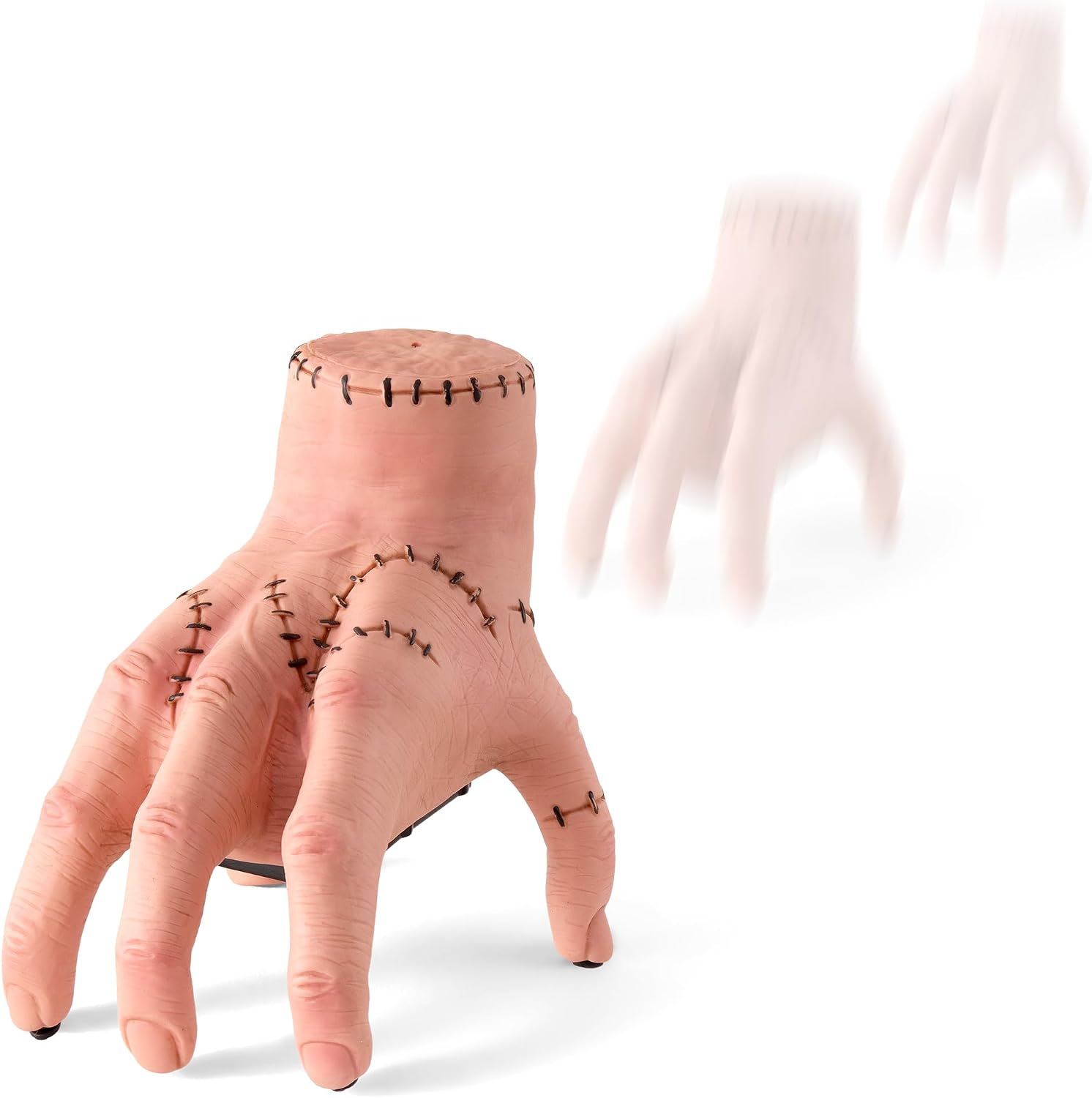 Halloween Animatronics Thing Hand Decorations, Sound Activated Wednesday Crawling Hand with Creepy Sound Scary