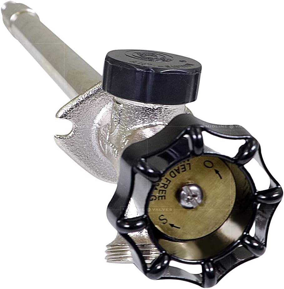 10 Inch Frost-Free Anti-Siphon Sillcock with Vacuum Breaker – Lead-Free Outdoor Faucet, 1/2" PEX-A Inlet x 3/4" Hose