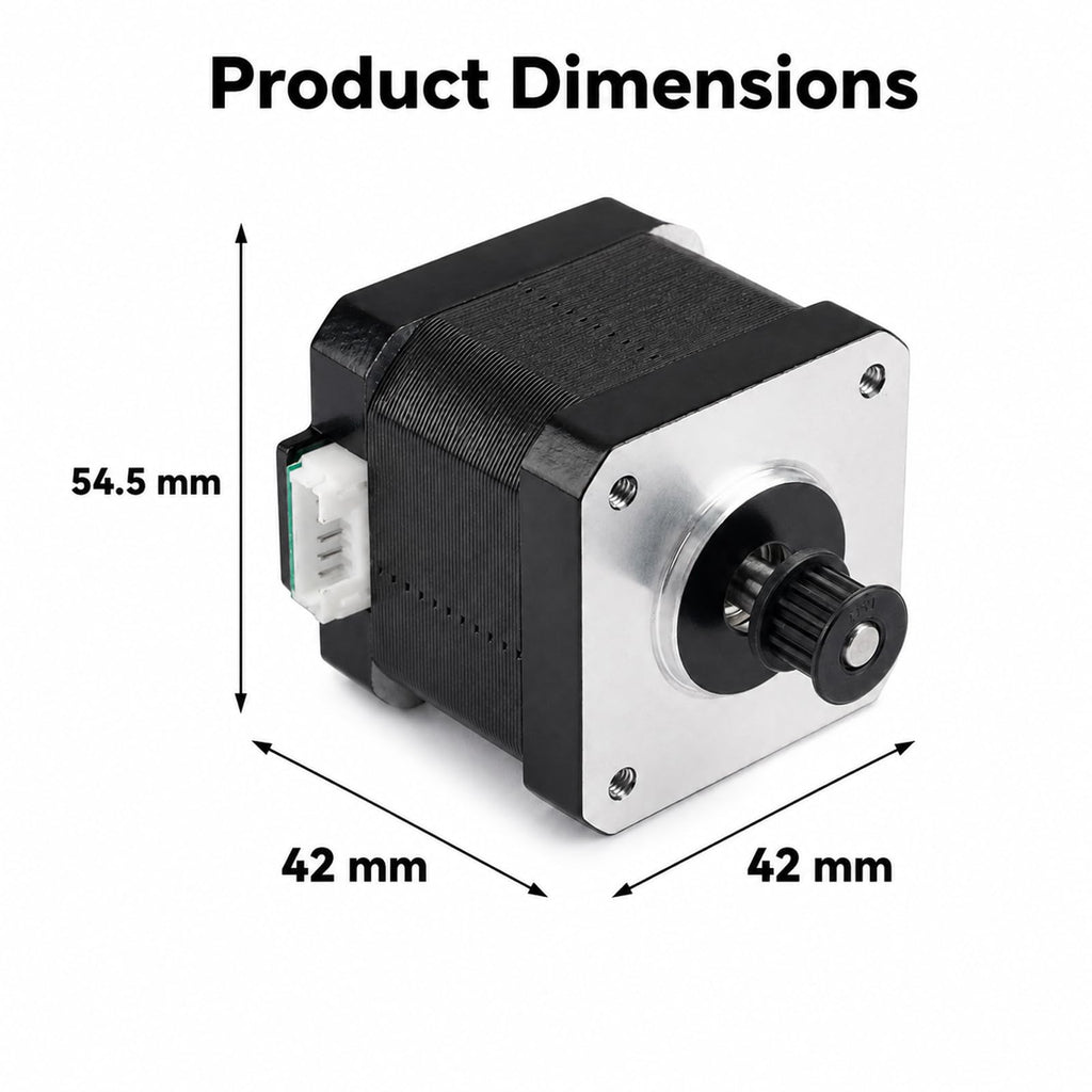 X-Axis Stepper Motor for Anycubic Kobra3: 42 NEMA 17 Motor 10 Tooth Pulley DC 2.5V 1.5A High Torque Fix Layer Shift 3D Printer Replacement Parts