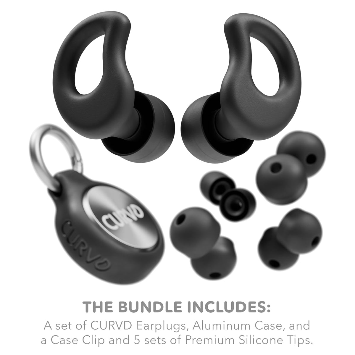 Ear Plugs for Sleeping, Noise Blocking Earplugs, 28dB SNR (Black)