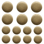 14 PCS Antique Brass Blazer Buttons for Sewing 20mm & 15mm JS160