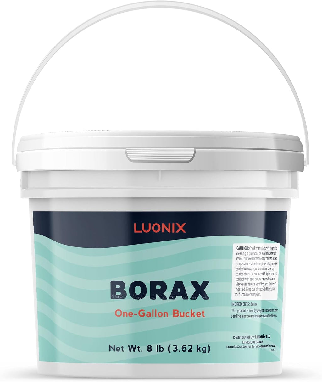 Borax, 1 Gallon Bucket, Multipurpose Cleaner, Laundry Additive, 8 LB