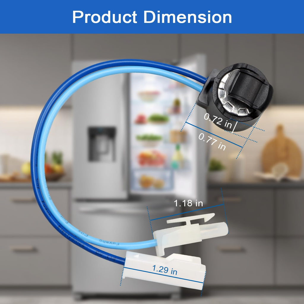 Refrigerator Defrost Thermostat Compatible with Kenmore Electrolux Frigidaire Crosley Replace#: 5304521781 5304520990 808062701 4931265