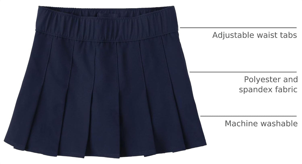 Girls' Uniform Performance Pleated Skorts