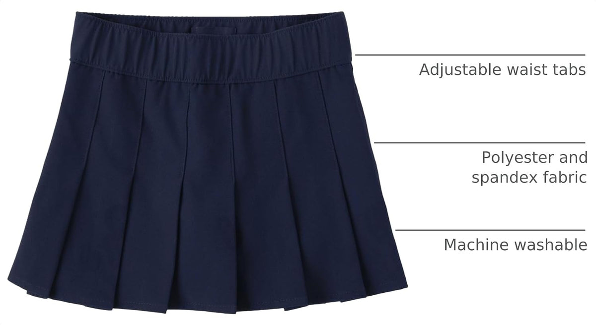 Girls' Uniform Performance Pleated Skorts