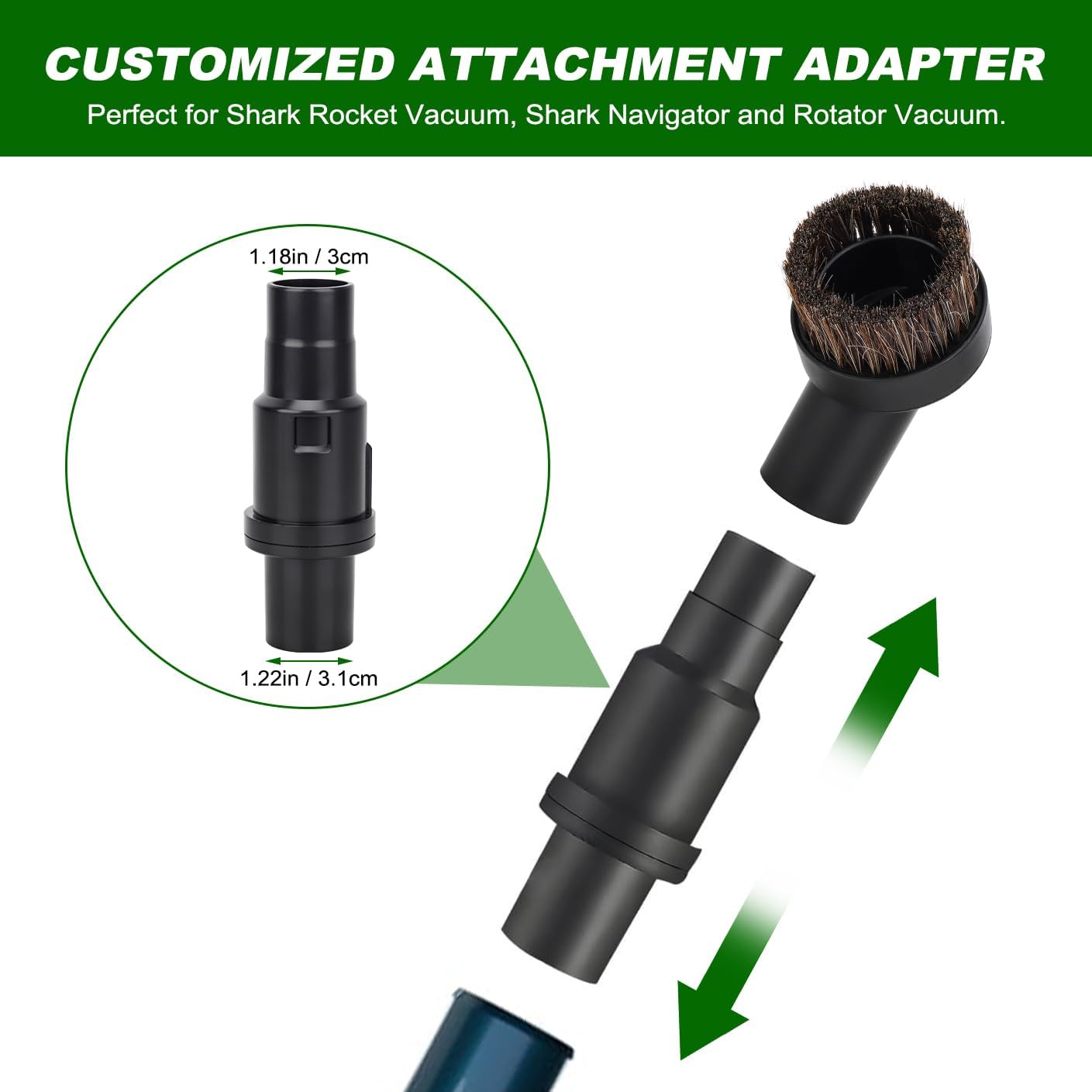 Vacuum Attachments Accessories for Shark Navigator NV350 NV351 NV352, Rocket HV301 HV322 HV371 & Rotator NV500 Series