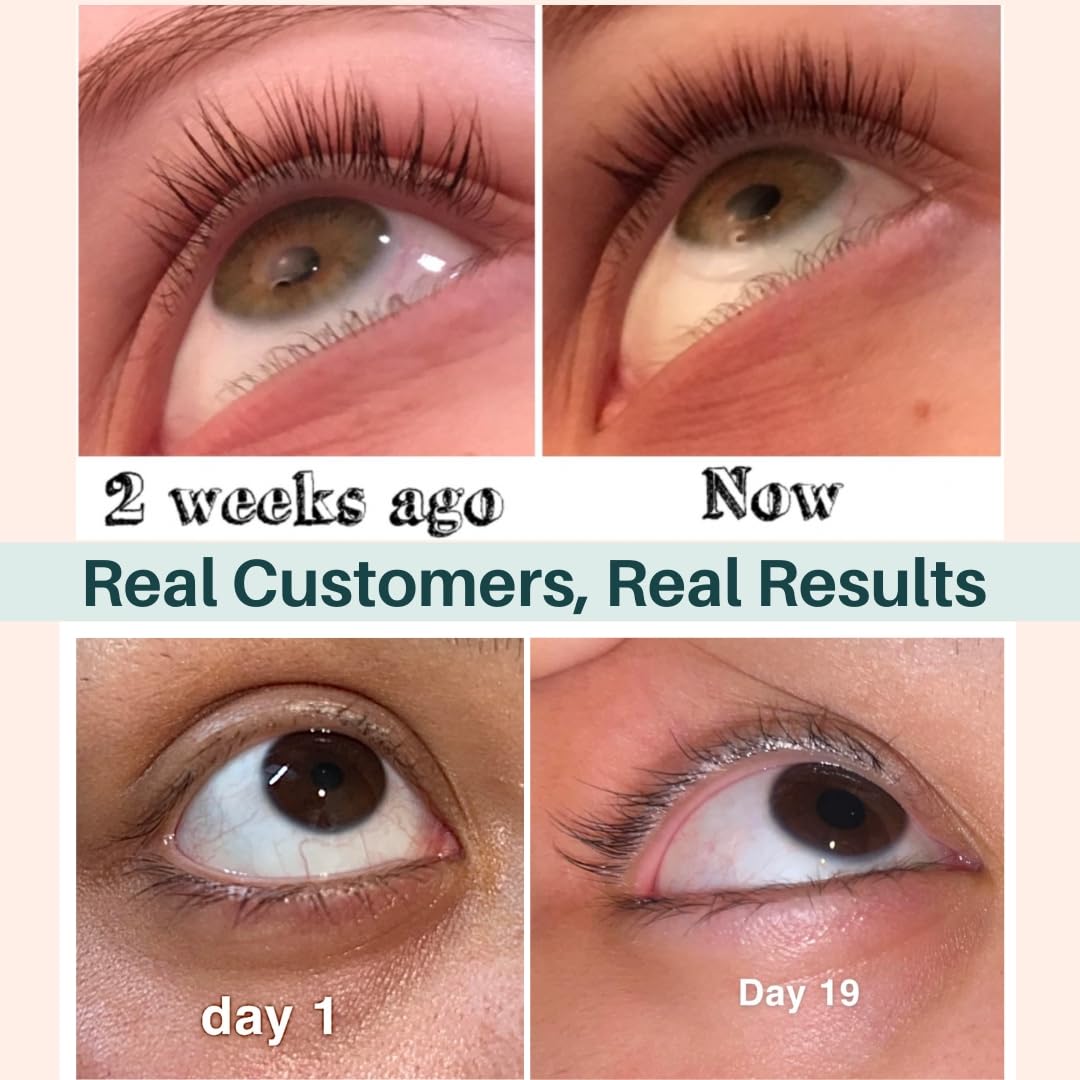 Lash Serum Mascara Tube DOUBLE PACK - Natural Eyelash Serum for Growth, Conditioning &Treatment - Eyelash Growth with