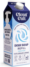 Dish Soap Liquid Refill (32oz, 1 Pack) - Plant Based Cleaning Power - Dish Soap that Cuts Grease & Grime - Free of
