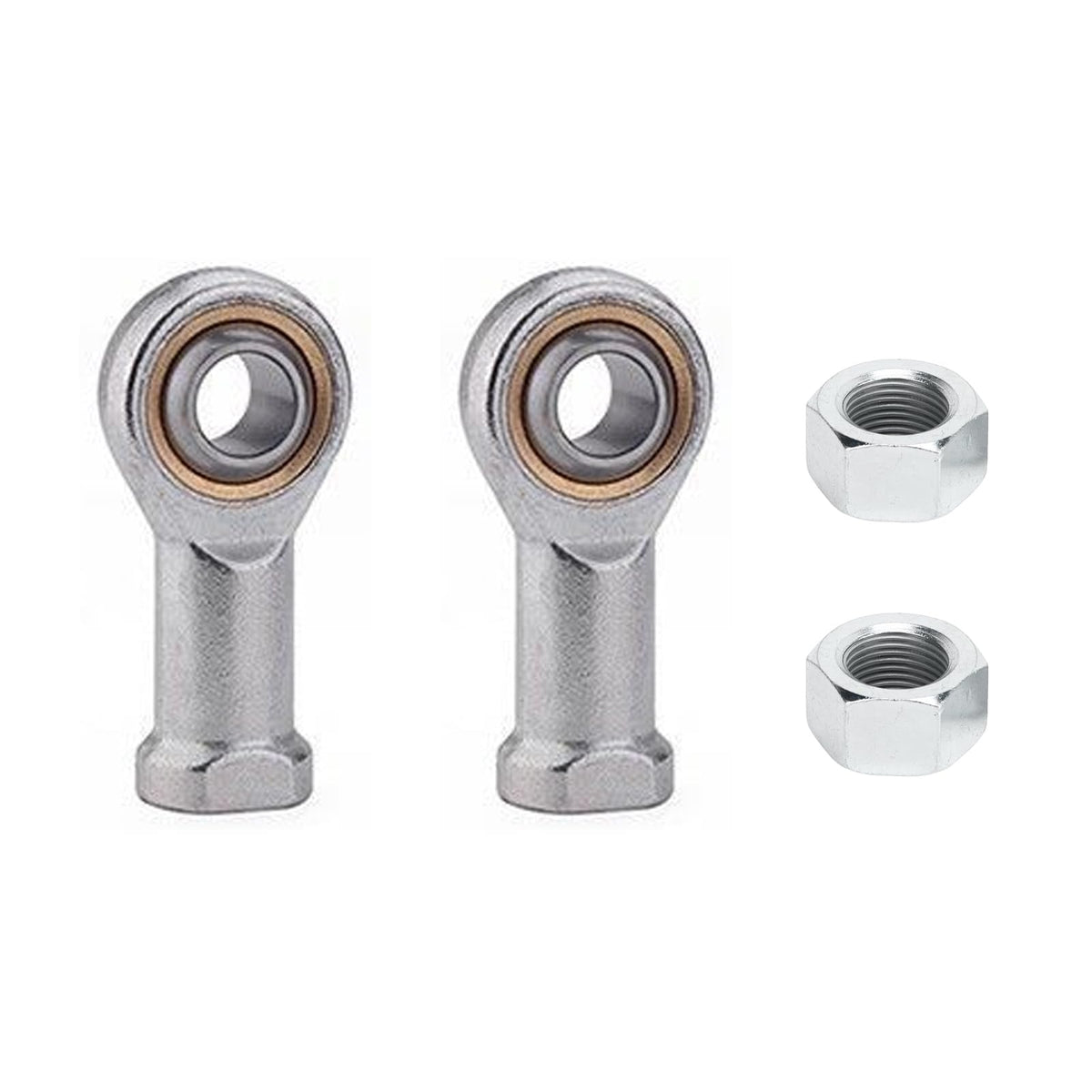 MOUMOUTEN Rod End Bearings, 2PCS SIL35T/K M36*3.0 PTFE Composite Material Female Thread Rod End Joint Bearing Self-Lubricating Heim Joint