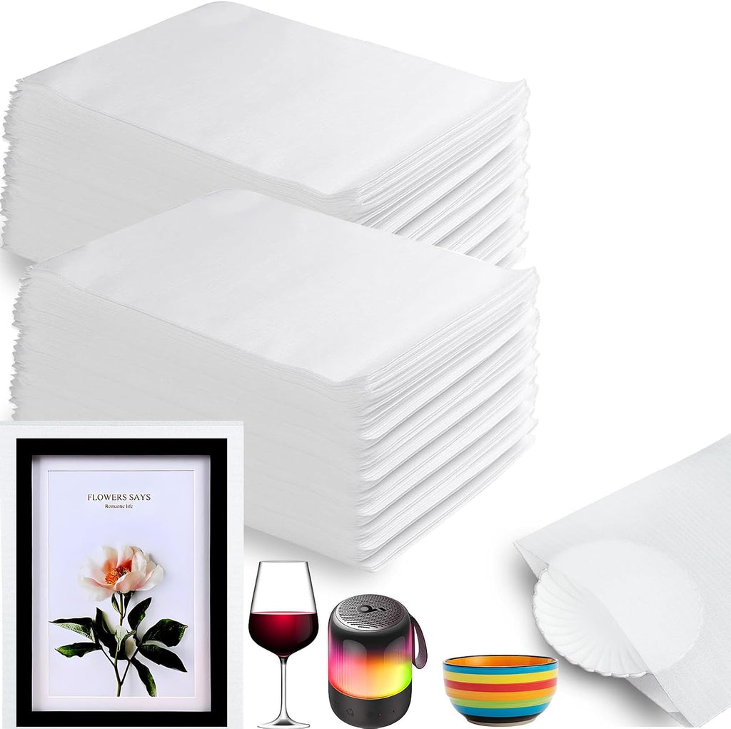 Cushion Foam Wrap Pouches for Moving(100 Pack 8"x10'')