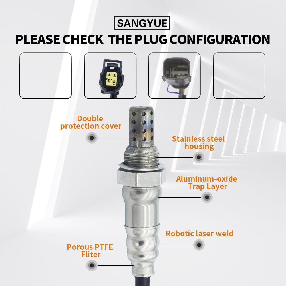 Sangyue 2PCS Oxygen O2 Sensor (Only fit 2.4L) Upstream + Downstream