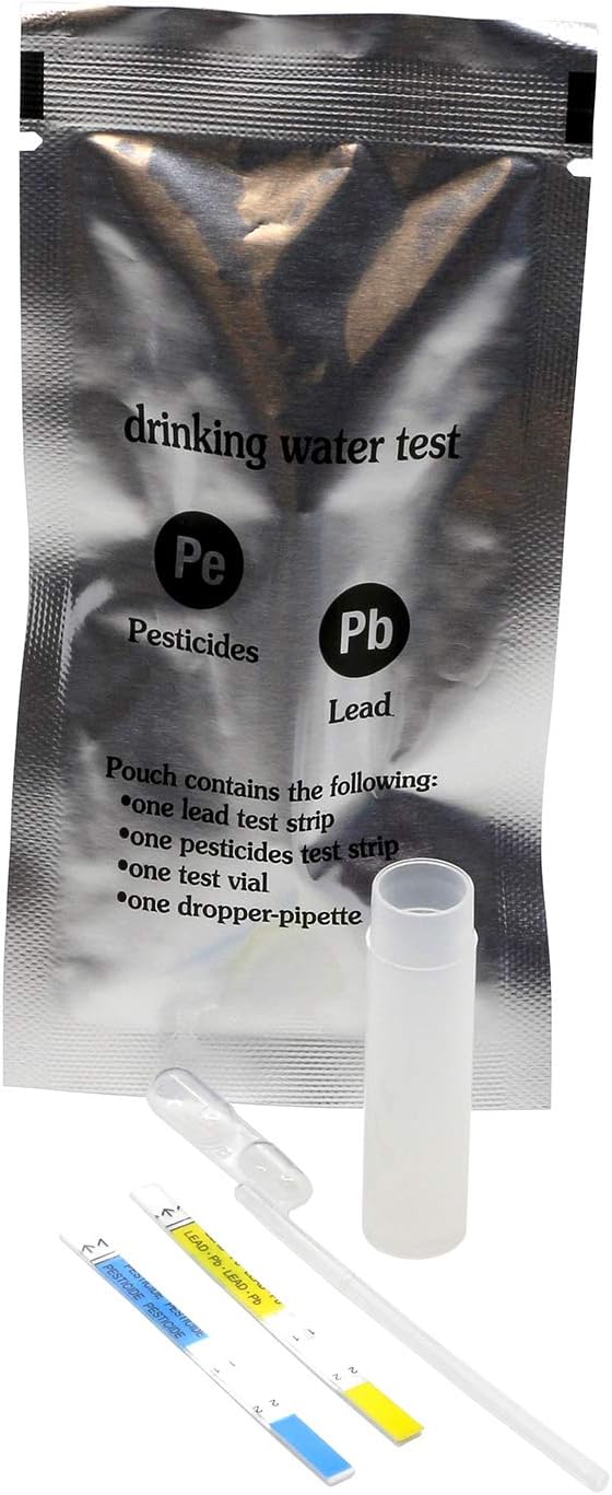 Essential Water Lab Test Kit – Comprehensive Home Water Testing for Lead, Bacteria, Nitrates, pH, Hardness, Chlorine