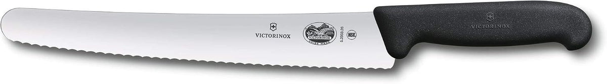 Fibrox 10.25-Inch Bread Knife with Serrated Edge and Black Handle