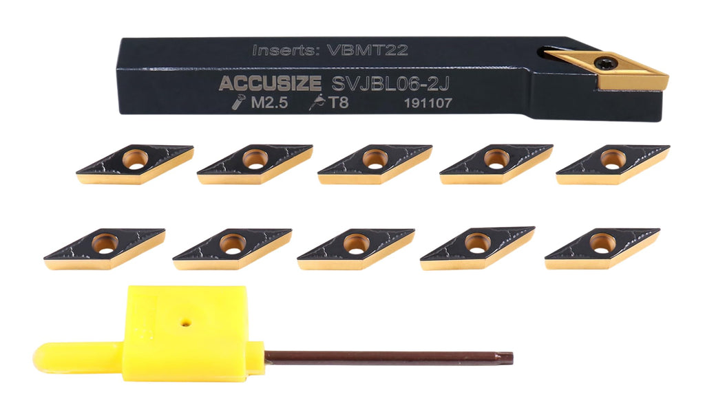 Accusize Indexable Tool Holder, 3/8", 2373-6004INS